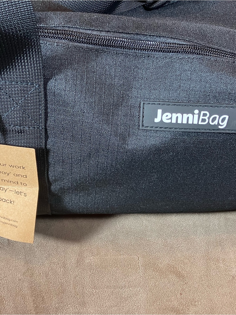 Jenni Black Men's Backpack with Travel Checklist Interior